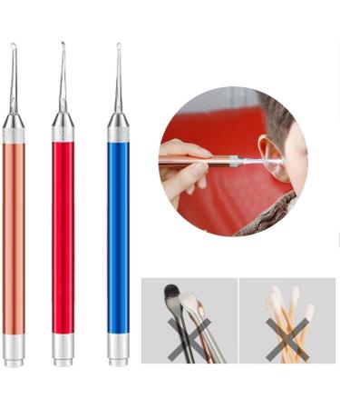 Baby Ear Wax Cleaner Flashlight Earpick Ear Wax Remover LED Ear Curette Spoon Ear Care Tool Red Durable and Useful - Buy Online on SooperMarket.com
