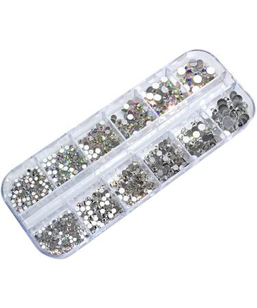 kesurpae Women Fingernail Flatback Rhinestones Assortment Set Home Salon Girls Crystals Assorted Kit Nail Art Handicraft - Buy Online on SooperMarket.com