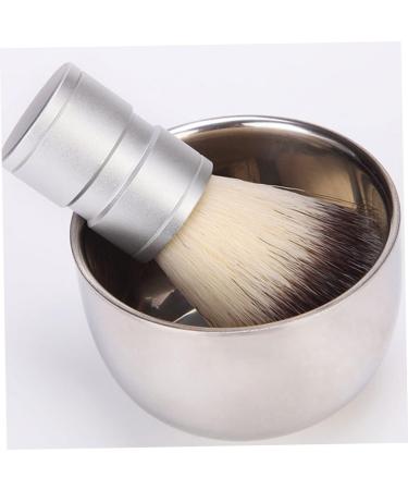 Premium Housoutil Men's Shaving Cream & Brush Set - Travel-Friendly Stainless Steel Shaving Cup & Bowl - Buy Online on SooperMarket.com