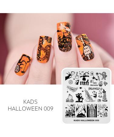 Rolabling Nail Stamping Plate Christmas Halloween Nail Art Plates Image Transfer Template Manicure Stencils Printing DIY Tool (Halloween 009) - Buy Online on SooperMarket.com