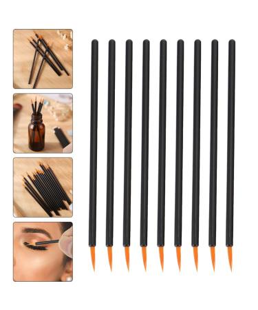 100pcs Disposable Eyeliner Brush Set | Makeup Applicator for Women | Practical & Durable Eye Tools | Artificial Fiber Makeup Brushes in Black - Buy Online on SooperMarket.com