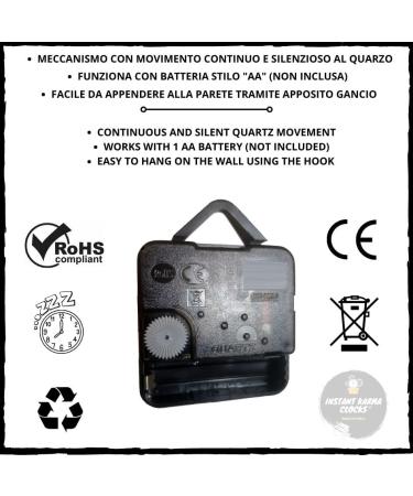 Instant Karma Clocks - Elegant Wall Clock for Nail & Beauty Salons | Model 02 Black - Ideal for Manicure & Makeup Businesses - Buy Online on SooperMarket.com