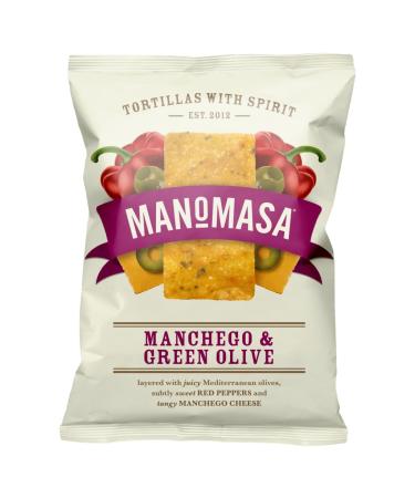Manomasa Manchego & Green Olive Tortilla Crisps 140 g
