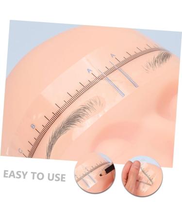 HAPINARY 50pcs Eyebrow Positioning Ruler Eyebrow Template Eyebrow Measuring Tool Eyebrow Stencil Eyebrow Drawing Tool Eyebrow Positioning Tool Eyebrow Shaping Template Eyebrow Drawing Ruler 18.00X3.80X0.10CM Blue - Buy Online on SooperMarket.com