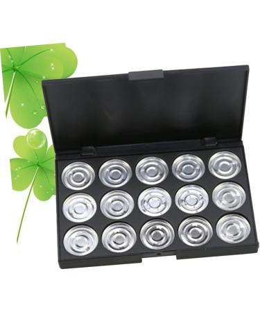Angoily 15 Eyeshadow Empty Cosmetic Case Empty Makeup Eye Shadow Box Concealer Travel Aluminum Plate - Buy Online on SooperMarket.com