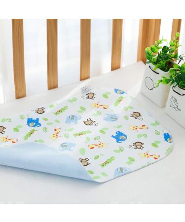 Wrinkle Pad Washable Cotton Bamboo Fiber Diaper Liners - Breathable Waterproof Reusable Mats 4-Pack (11.8x18in) - Yellow Series - Buy Online on SooperMarket.com
