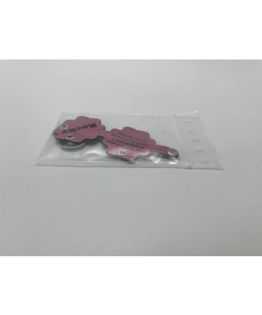 Copter Farm Dog Brand Bag | Personalized Engraved Dog Collars | Art & Real Leather | Pink Flower Design - Buy Online on SooperMarket.com
