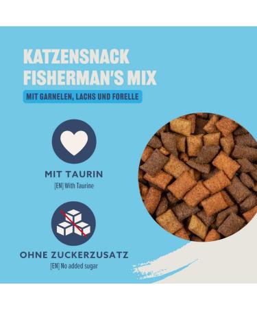 Buy Amazon Cat Snack - Shrimp Salmon & Trout Fisherman's Mix 70g | Premium Cat Treats for International Shipping - Buy Online on SooperMarket.com