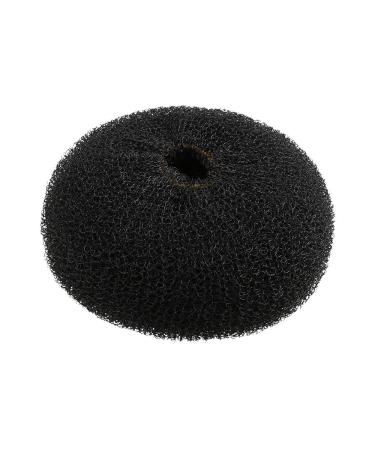 T4B LUSSONI Hair Bun Ring for Styling Hairstyles Made of Durable Material (110 mm Black) 110 mm Black