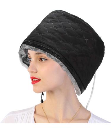 KUIKUI Electric Heating Hat for Hair Care - Adjustable Hot Oil Treatment Hat with Intelligent Temperature Control Prevents Scalding - Buy Online on SooperMarket.com