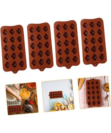 MAGICLULU 4pcs Chocolate Mold Silicone Molds Chocolates Baking Mold Silicone Cookie Molds Baking Cake Molds Chocolate DIY Molds Silicone Cake Molds DIY Cake Molds Biscuit Dessert Silica Gel - Buy Online on SooperMarket.com