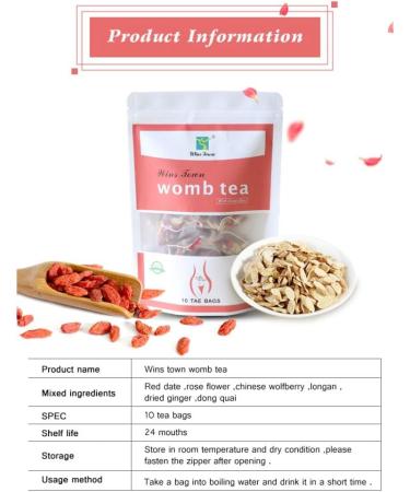 100% Natural Womb Tea For Woman 10 Tea Bags Herbal Tea Supports The Female System For Girl Female with Cold Hands and Feet Uterine Cold 10 Bags - Buy Online on SooperMarket.com