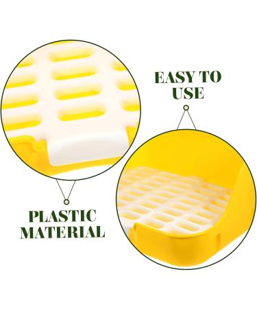 CORHAD Box Rabbit Toilet Pet Toilet Bunny Toilet Pet Supply Pet Training Corner Bunny Potty Rabbit Potty Pet Pee Toilet Pet Drawer Potty Pet Potty Pet Litter Tray Little Pig Pee Toilet 28.5X23.5X15.5CM Yellow - Buy Online on SooperMarket.com