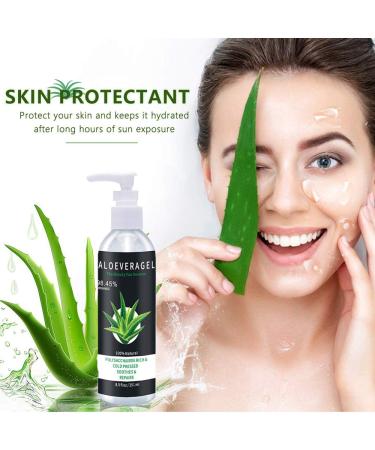 Aloe Vera Gel for Face Scalp & Hair - Soothing After Sun Moisturizer | International Shipping Available - Buy Online on SooperMarket.com