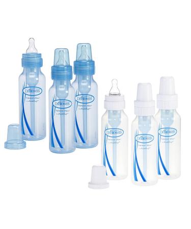 Dr. Brown's Boys' 6 Pack 8 Oz. Bottles 6 Pack Natural Flow