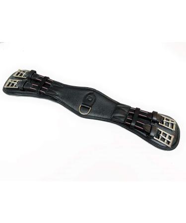 Equipride " Super Soft Dressage Girth 100% English Calf Leather BLACK (75 cm (30")) 75 cm ( 30" )