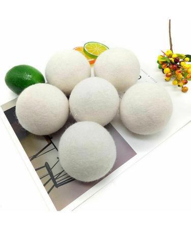 ZYWUOY 6Pcs Wool Dryer Balls Reusable Softener Sheep Organic Fabric Wool Dryer Balls Laundry Dryer Sheets Alternative - Buy Online on SooperMarket.com