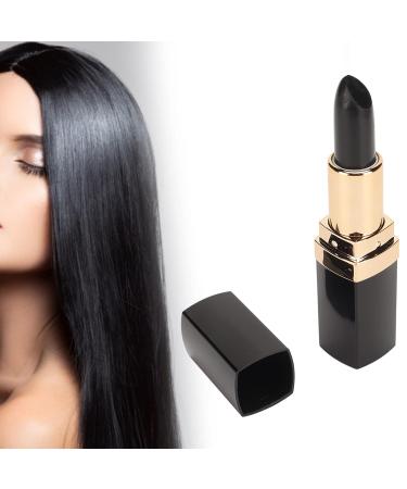Hair Dye Pen - Black Lipstick Shape Semi-Permanent Gray Hair Color Pencil for Home Use - Buy Online on SooperMarket.com