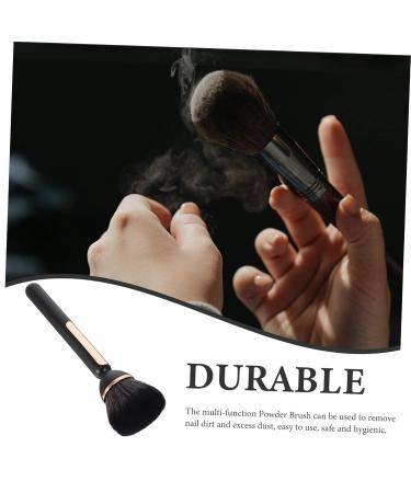 Multi-Function Manicure & Cleaning Brush - Foundation Blending & Nail Remover Tool | Black 14.5x3cm | Perfect for Skincare & Dust Collection - Buy Online on SooperMarket.com