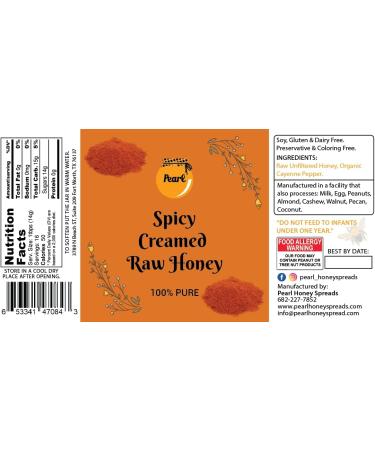 Pearl Honey Spreads Creamed Raw Honey Variety Flavored Gift Set| Raw and Unfiltered Pure Honey| Organic Matcha | Organic Cacao| Organic Cayenne| Organic Cinnamon| Organic Cacao|1.5 Ounces Per Jar - Buy Online on SooperMarket.com