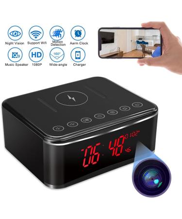 YuanFan Hidden Spy Camera with Video in Alarm Clock - Black - Buy Online on SooperMarket.com