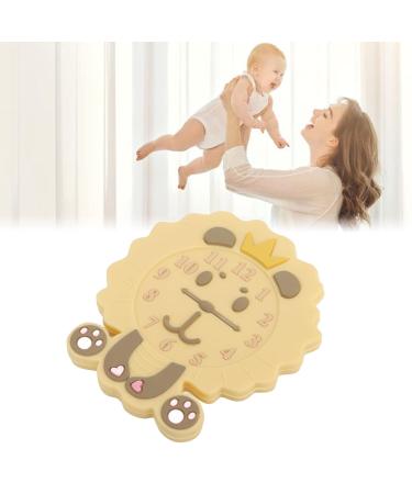 Cartoon Animal Alarm Clock Teething Toy for Babies - BPA Free Silicone Chew Toy - Buy Online on SooperMarket.com