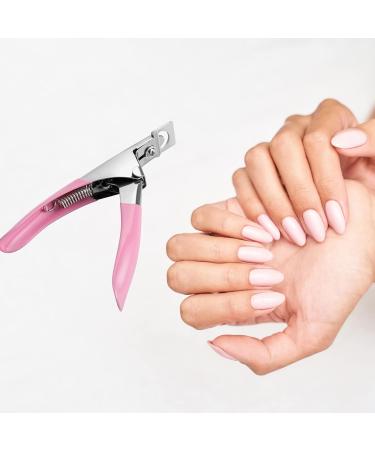 ONNPNN Acrylic Nail Clipper Set - Professional Stainless Steel Edge Cutter for False Nails - U-Shaped Clippers for Salon & Home Use - Buy Online on SooperMarket.com
