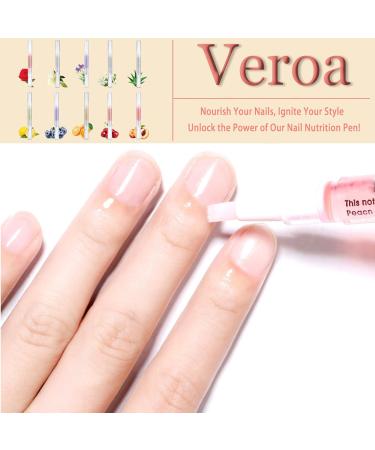 Veroa 10Pcs Cuticle Oil Pen for Cuticle Care Mixed Flavors Natural Ingredients Nail Oil Pen With Soft Brush Prevent Dry Cracking and Hangnails Cuticle Oil for Nails Vegan 2ml/10pcs - Buy Online on SooperMarket.com