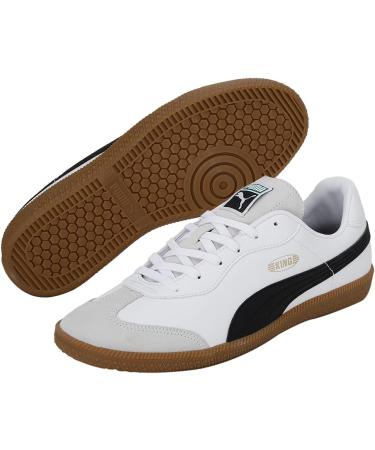 PUMA Unisex King 21 IT Soccer Shoe - Size 43 EU | Puma White & Black Gum - Shop Internationally - Buy Online on SooperMarket.com