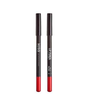 kiss new york Professional Slim Lip Pencil - Creamy Soft, Smooth & Long-Lasting Hot Red Lip Liner - Water-Resistant Lip Crayon for Natural Lip Makeup - Buy Online on SooperMarket.com