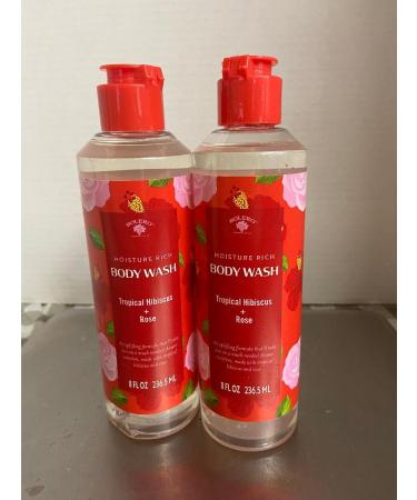 Body Wash Tropical Hibiscus + Rose (2 EA 8 oz EA)