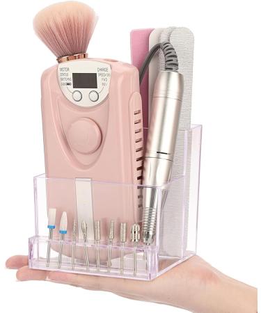 Folpus 3 Rows 10 Holes Nail Drill Bits Holder Transparent Desk Organizer for Salon Nail Drill Bit - Buy Online on SooperMarket.com