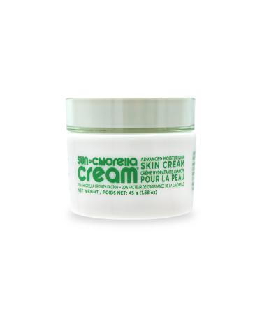 Sun Chlorella Cream Face Moisturizer Deep Hydration Boost Natural Skin Care Helps Restore Balance & Reduce Appearance of Fine Lines & Wrinkles - Vibrant Glowing Radiance - Paraben Free - 1.58oz