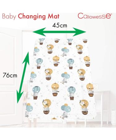 Callowesse Baby Changing Mat 79x47cm - Waterproof, Portable & Foldable with Raised Edges - Buy Online on SooperMarket.com