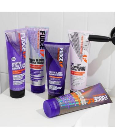 Fudge Professional Clean Blonde Damage Rewind Treatment | Purple Toning for Blonde Hair - 200ml | Shop Internationally - Buy Online on SooperMarket.com