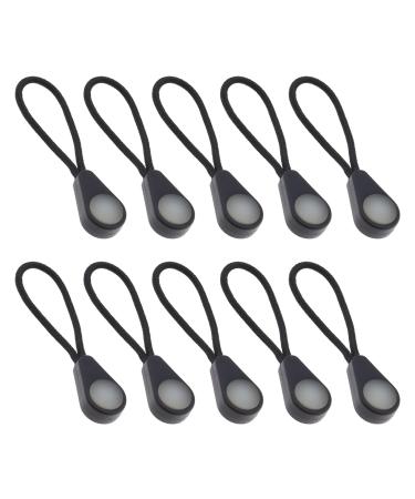 VGOL 10PCS Zipper Pulls Glow in the Dark Anti-Blust Ultra Bright Green Marker Replacement Ziper extension ZIP slide for coats Jacken Backpacks Key Send