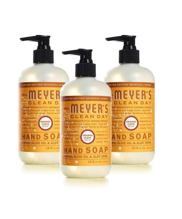Mrs. Meyers Liquid Hand Soap - Orange Clove 12.50-Ounce (Pack of 3)