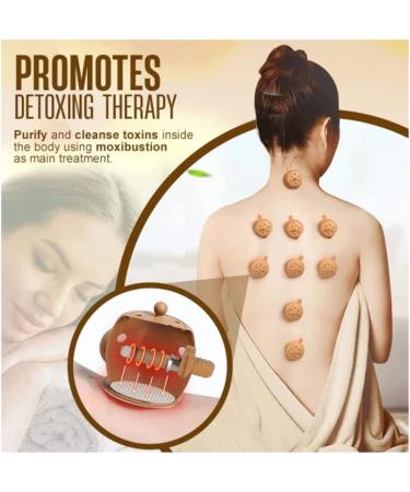 Moxa Cupping Acupuncture Detox Set - 2022 Best Moxa Stick Acupoint Massage Smoke Free Moxibustion Cupping Therapy Set Reusable Moxibustion Tube Improve Your Health - Buy Online on SooperMarket.com