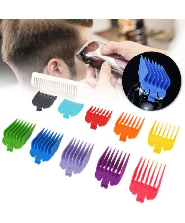 10pcs Electric Hair Clipper Comb Guide Set - Limit Comb Attachments (1.5mm to 25mm) for Precise Hair Styling - International Shipping Available - Buy Online on SooperMarket.com