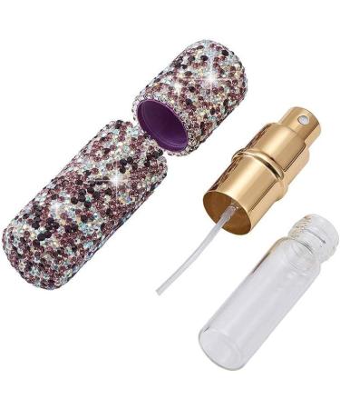 XhuangTech Portable Mini Refillable Perfume Scent Atomizer-Shiny Diamonds Empty Spray Bottle for Traveling and Outgoing of 10ml (Purple) - Buy Online on SooperMarket.com