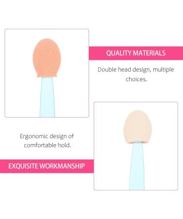 MUSISALY 100pcs Double Ended Eyeshadow Brush Makeup Brush Eyeshadow Stick Latex Sponge Tipped Oval Makeup Tool Cosmetic Tool Dual-side Eye Makeup Applicator Sponge Brush 6.5x1.3cm Blue - Buy Online on SooperMarket.com