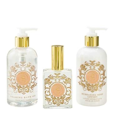 Shelley Kyle Sorella Complete Gift Set Includes Hydrating Body Lotion Foaming Bath Gel And Perfume Packaged in Beautiful Cream and Gold Gift Box with Ribbon - Buy Online on SooperMarket.com