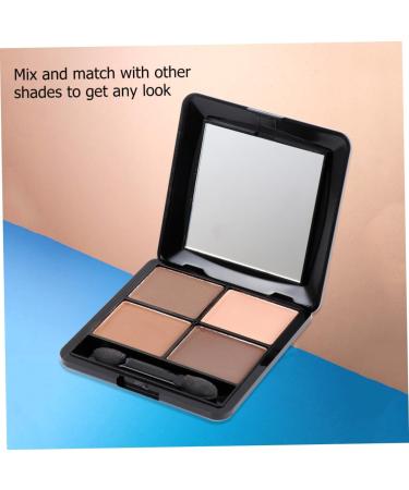 WOONEKY 4 Mirror Elegant Brown Eyeshadow Makeup Sponge Shadow Matte Eye with and Colors - Buy Online on SooperMarket.com