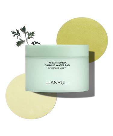 HANYUL Pure Artemisia Calming Toner Pads | Deep Moisturizing and Quick Soothing Facial Pads Herb Extracts with Cica Korean Pre-makeup Skin Care Redness Relief Masks 60 Sheets 5.74 Fl Oz