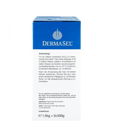 Buy Dermasel Dead Sea Swimming Salt 1.5 kg - Natural Relaxation & Skin Benefits | International Shipping Available - Buy Online on SooperMarket.com