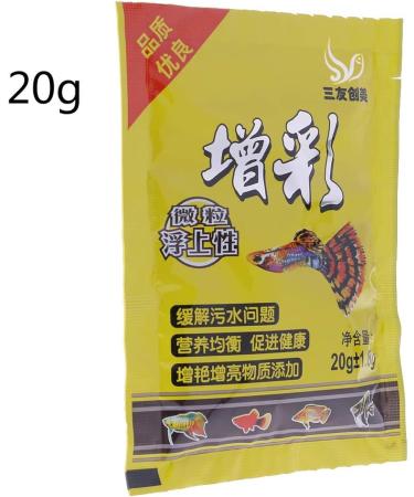 Tizuqe Small Fish Food Aquarium Feed Astaxanthin Carotene Contains for Household Nutrition Dishes Green - Buy Online on SooperMarket.com