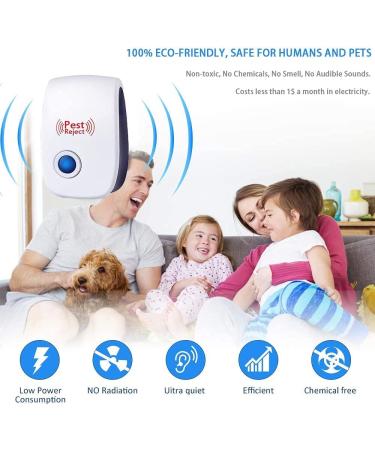 MAIKAILUN 6 Pack Ultrasonic Pest Repeller - Pest Control Plug-in for Mouse, Mice, Rodents, Bugs, and Mosquitoes in Indoor Warehouses - Buy Online on SooperMarket.com
