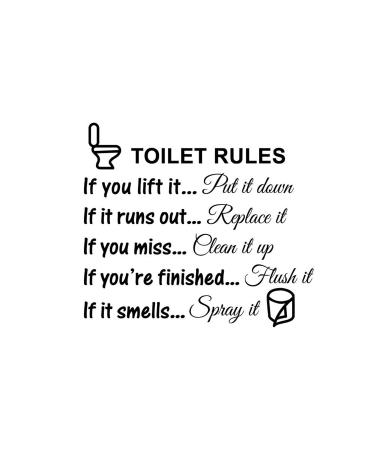 Jiuhong DIY Removable Funny Pictures Man's Woman's Washroom Toilet Bathroom WC Sign, Door Accessories Wall Sticker Home Decor for Kids Living Room Home Decoration