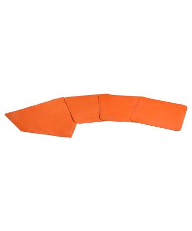 Champro Throw Down Rubber Bases, Set of 4 (Orange)