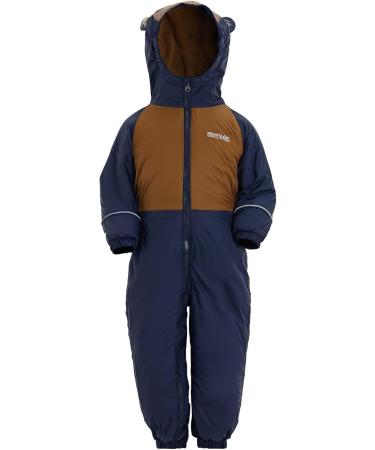 Regatta Children's Mudplay III Waterproof Insulated All-in-one Suit - 6-12 Months, Nautical Blue - Buy Online on SooperMarket.com